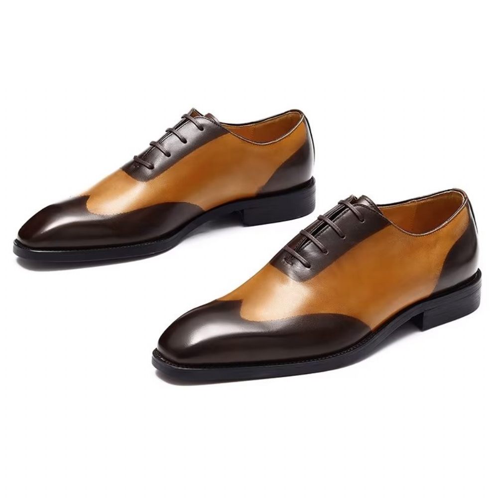 Chaussures Habillées Oxford Pour Hommes - Café