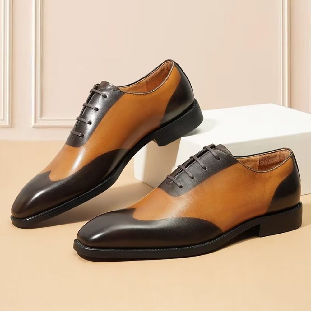 Chaussures Habillées Oxford Pour Hommes - Café