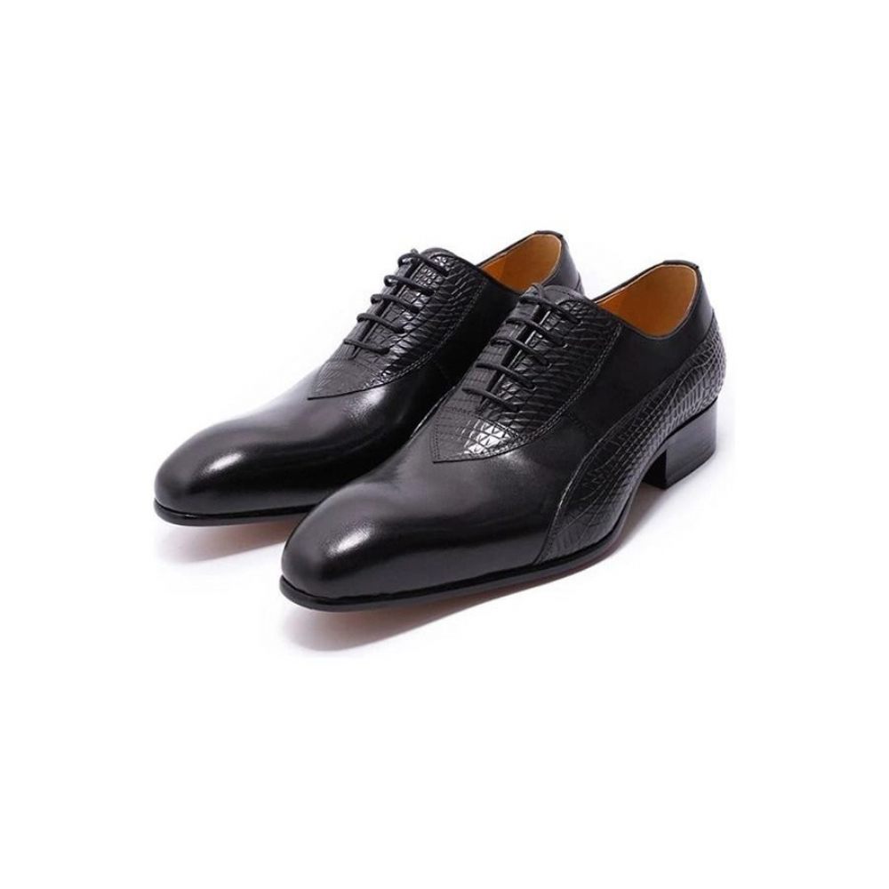 Chaussures Habillées Oxford À Lacets Pour Hommes