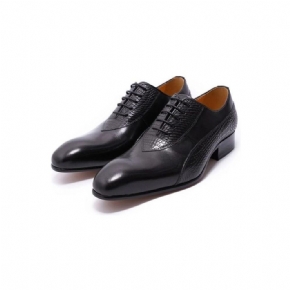 Chaussures Habillées Oxford À Lacets Pour Hommes