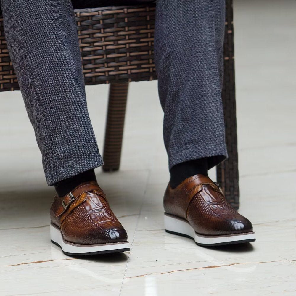 Chaussures Habillées Sophistiquées Pour Hommes - Café