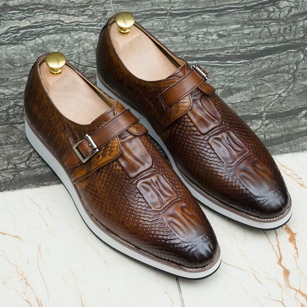 Chaussures Habillées Sophistiquées Pour Hommes - Café