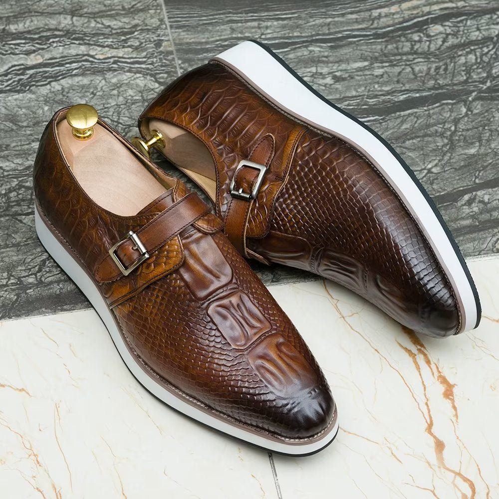 Chaussures Habillées Sophistiquées Pour Hommes - Café