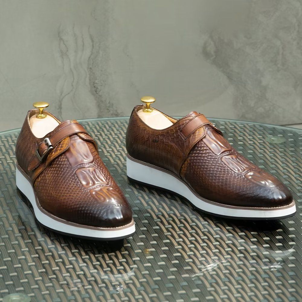 Chaussures Habillées Sophistiquées Pour Hommes - Café