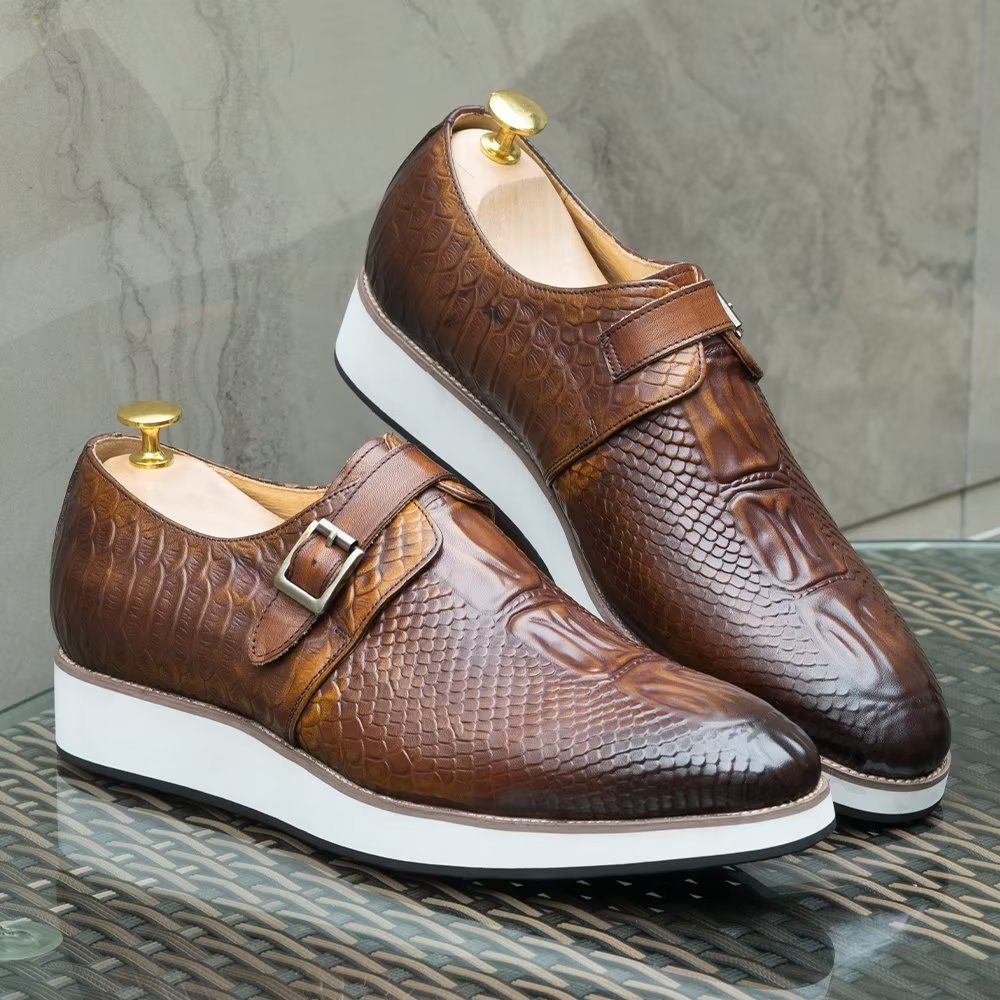 Chaussures Habillées Sophistiquées Pour Hommes - Café