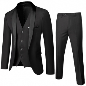 Costumes Pour Hommes Costume 3 Pièces Chic Et Skinny Avec Fermeture Éclair