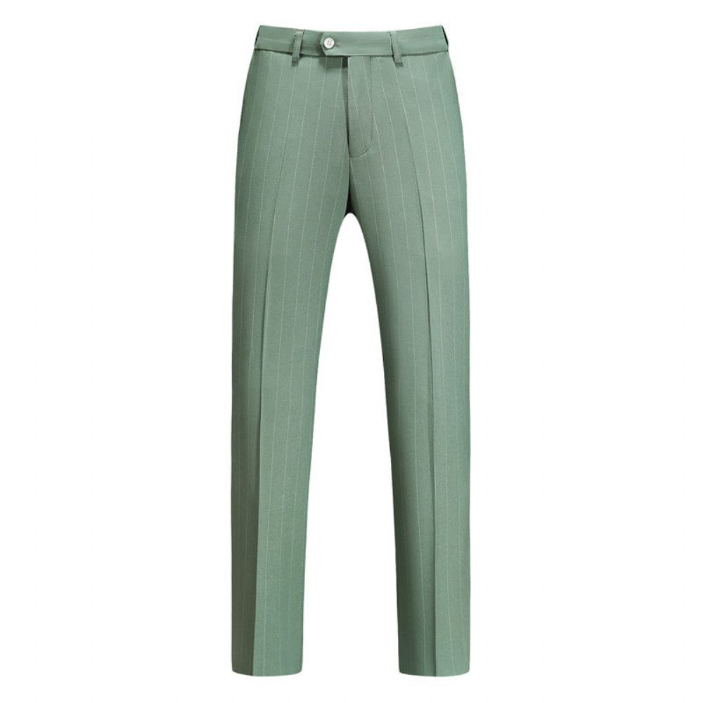 Costumes Pour Hommes Costume 3 Pièces Skinny Avec Fermeture Éclair - Vert