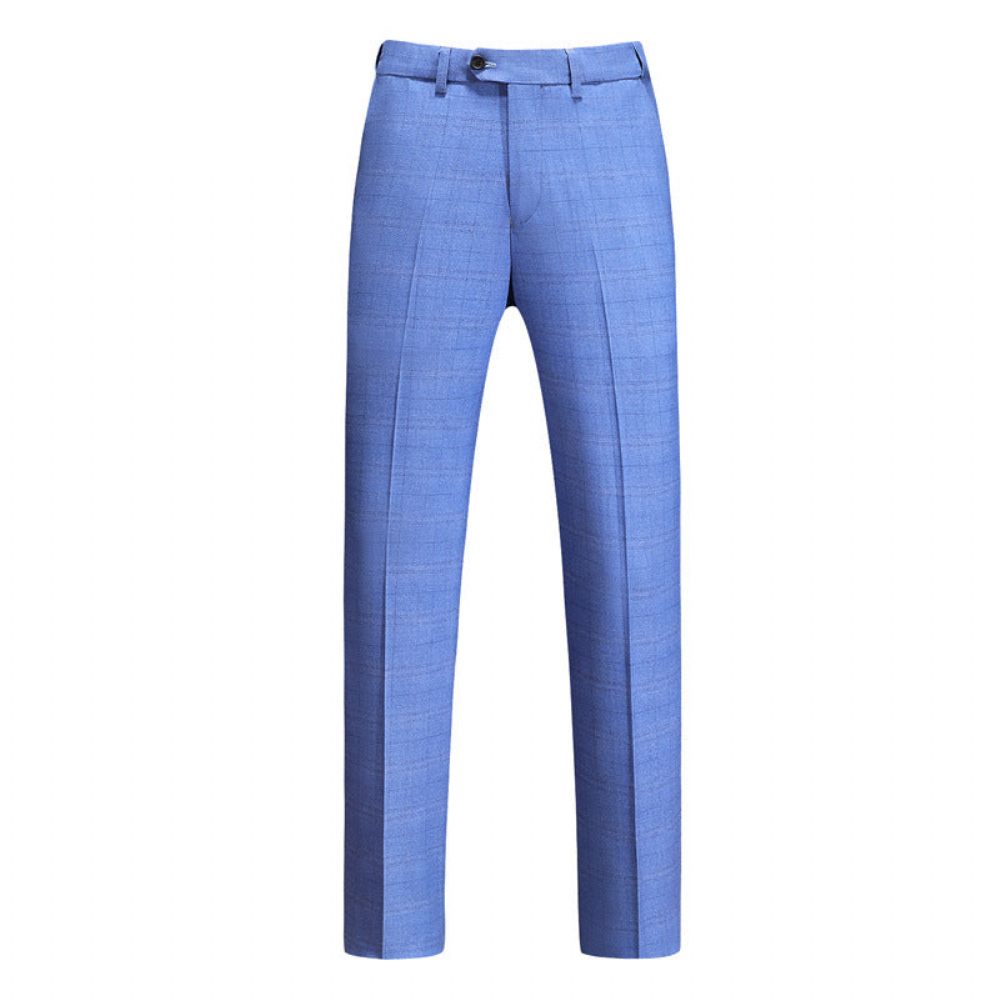 Costumes Pour Hommes Costume 3 Pièces Skinny Avec Fermeture Éclair - Bleu