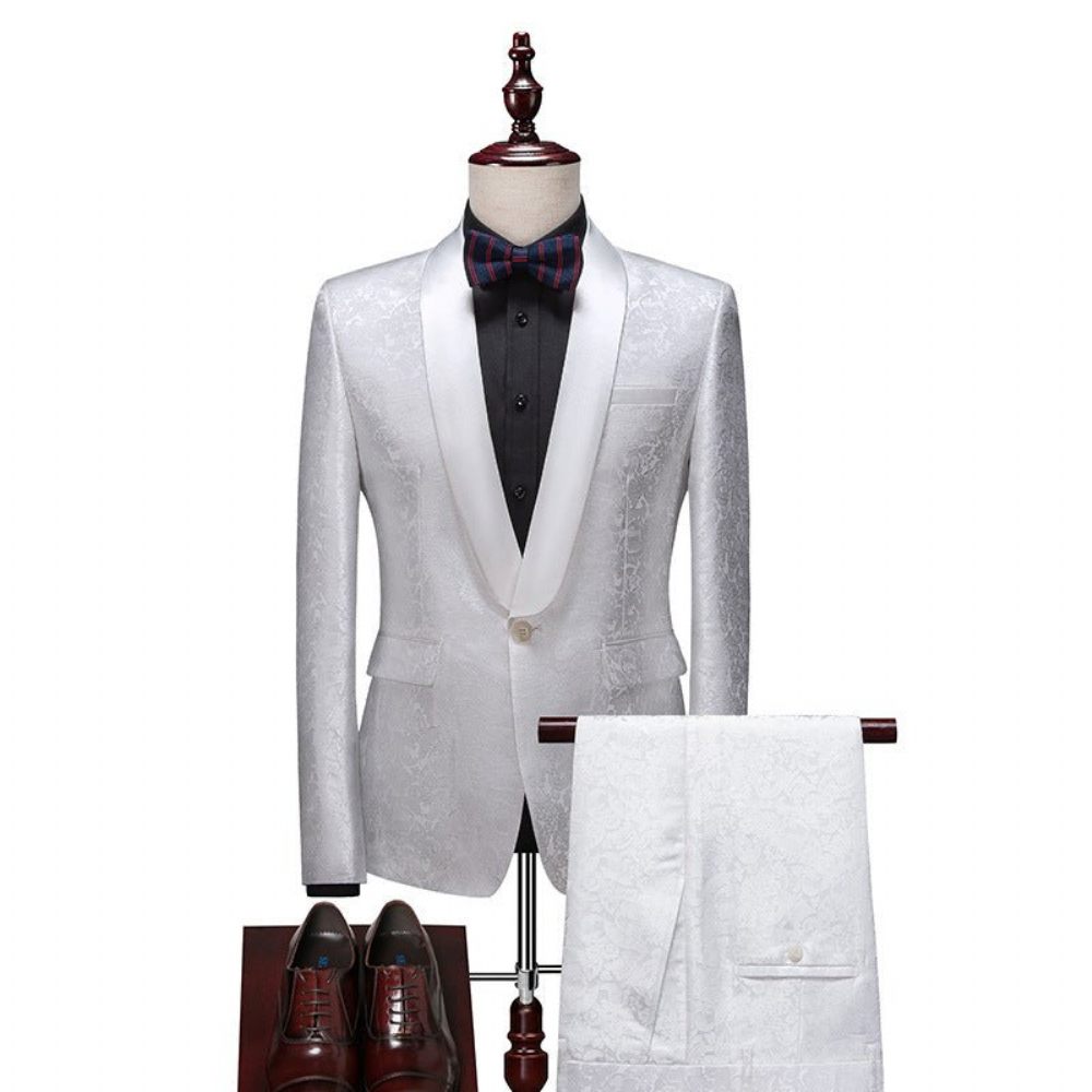 Costumes Pour Hommes Costume Skinny Chic - Blanc