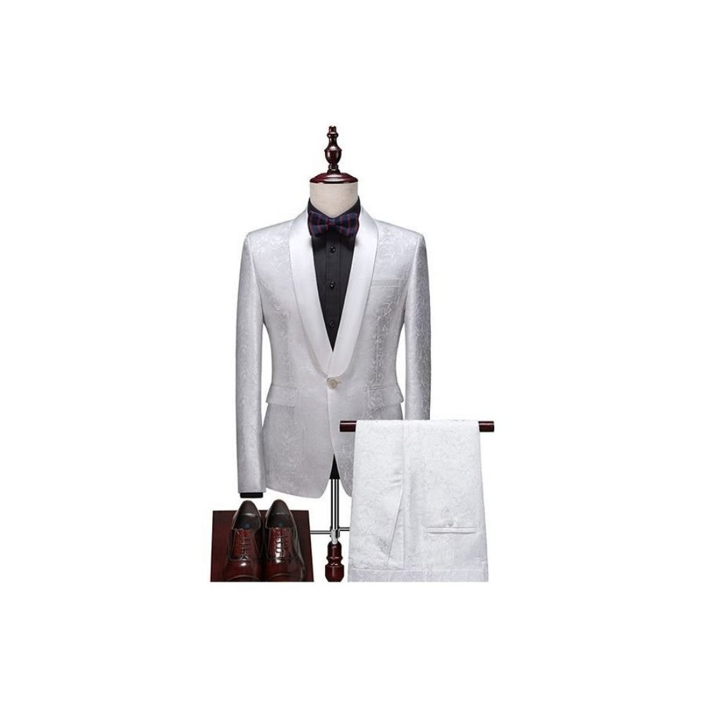 Costumes Pour Hommes Costume Skinny Chic - Blanc