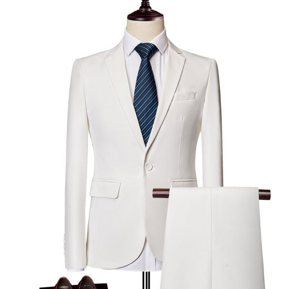 Costumes Pour Hommes Costume Skinny Chic - Blanc