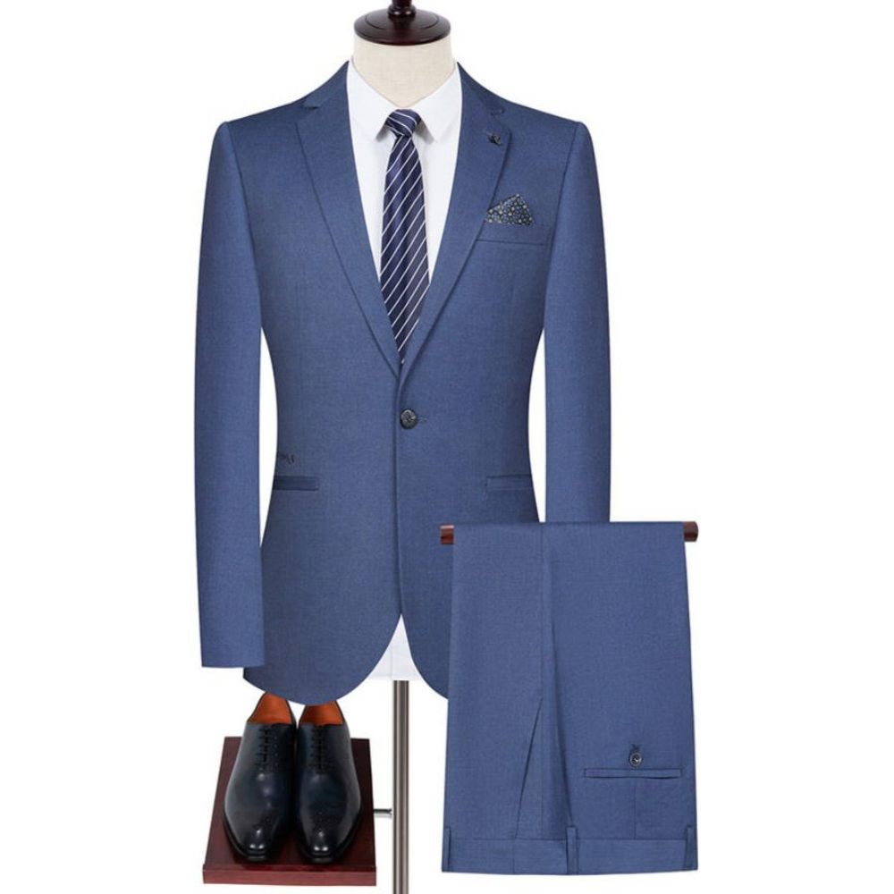 Costumes Pour Hommes Costume Skinny Chic - Bleu