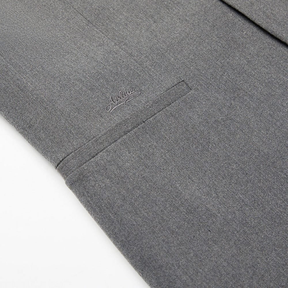 Costumes Pour Hommes Costume Skinny À Double Boutonnage - Gris