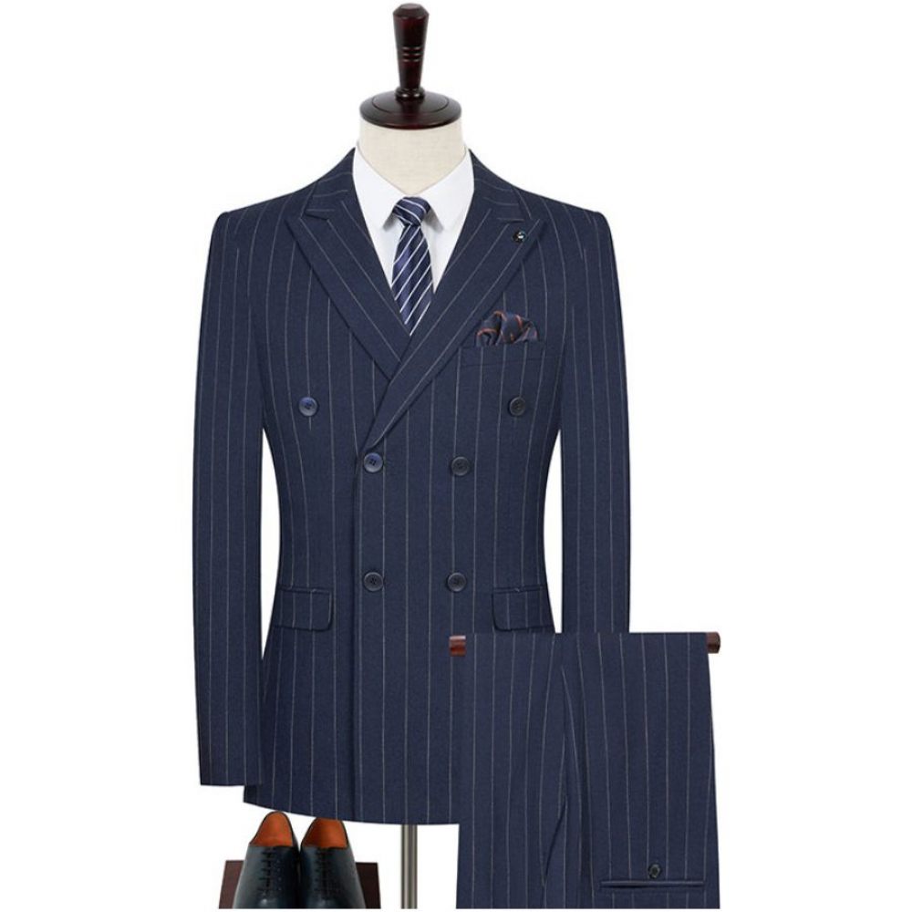 Costumes Pour Hommes Costume Skinny À Double Boutonnage