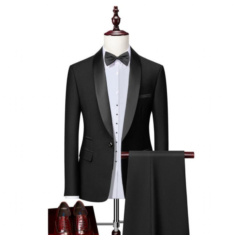 Ensemble Costumes Sur Mesure Exotiques Pour Hommes - Noir