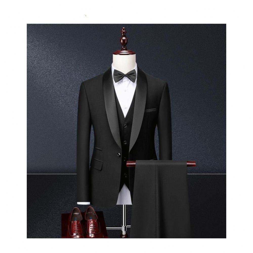 Ensemble Costumes Sur Mesure Exotiques Pour Hommes - Noir