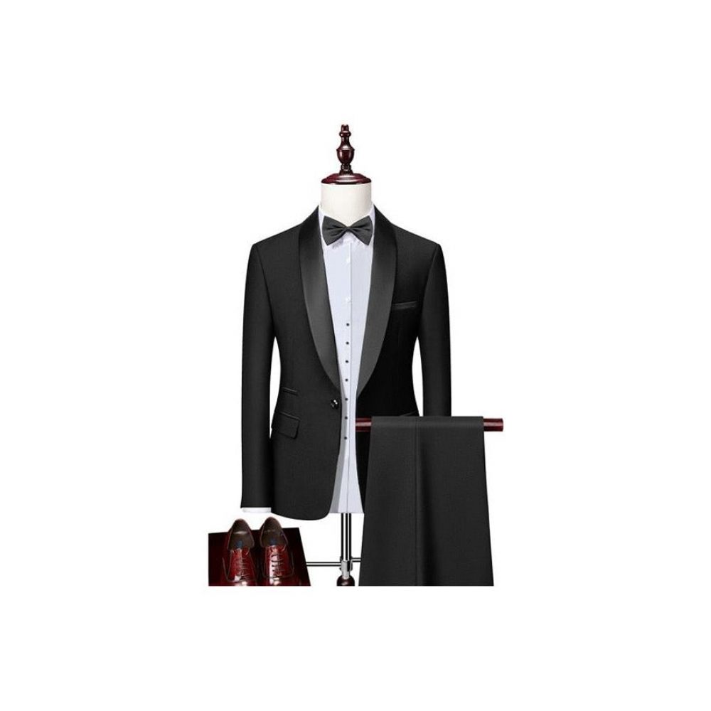 Ensemble Costumes Sur Mesure Exotiques Pour Hommes - Noir