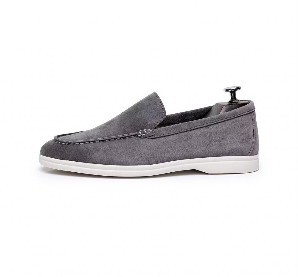 Mocassins Homme Cuir - Gris