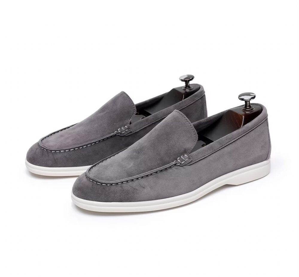 Mocassins Homme Cuir - Gris