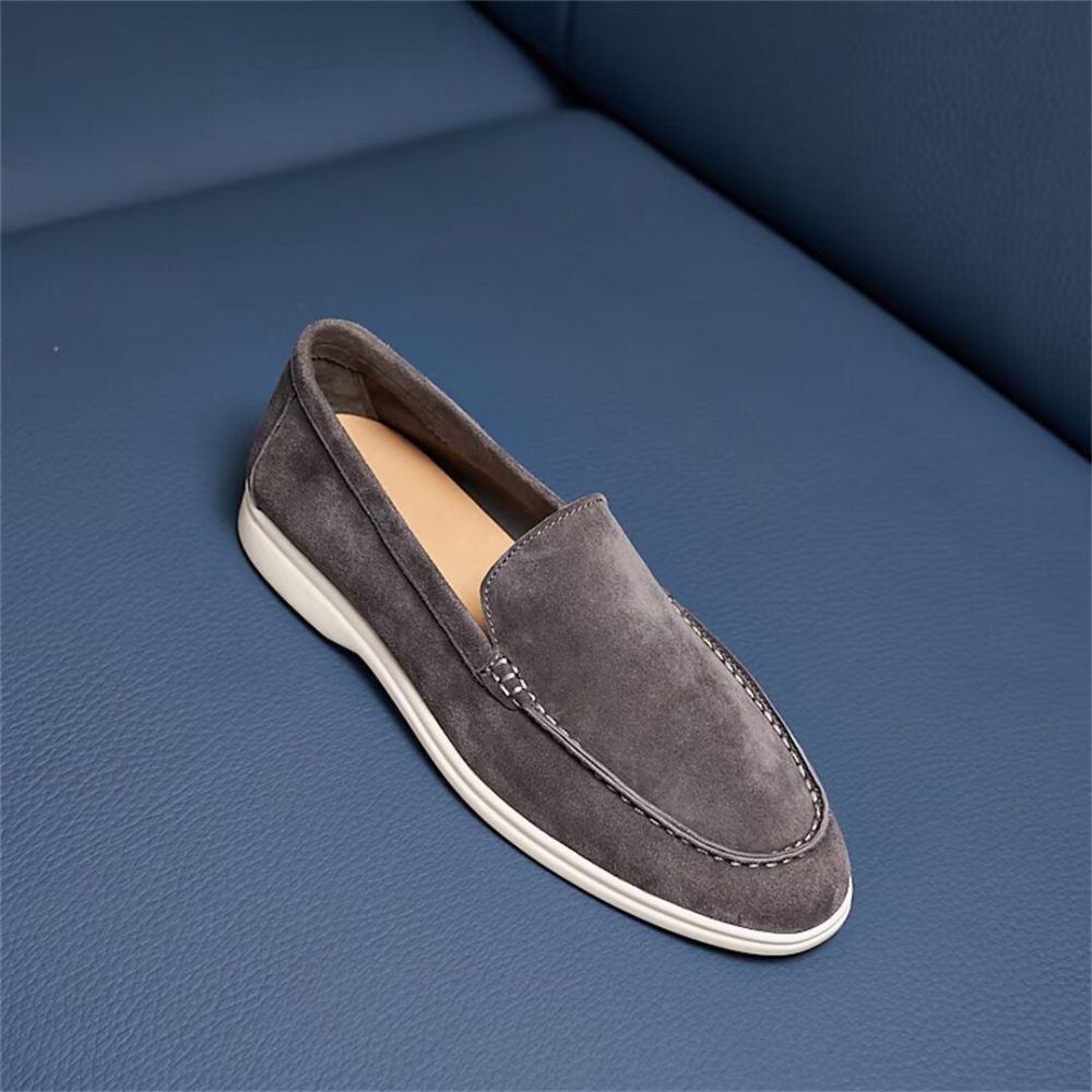 Mocassins Homme Cuir - Gris