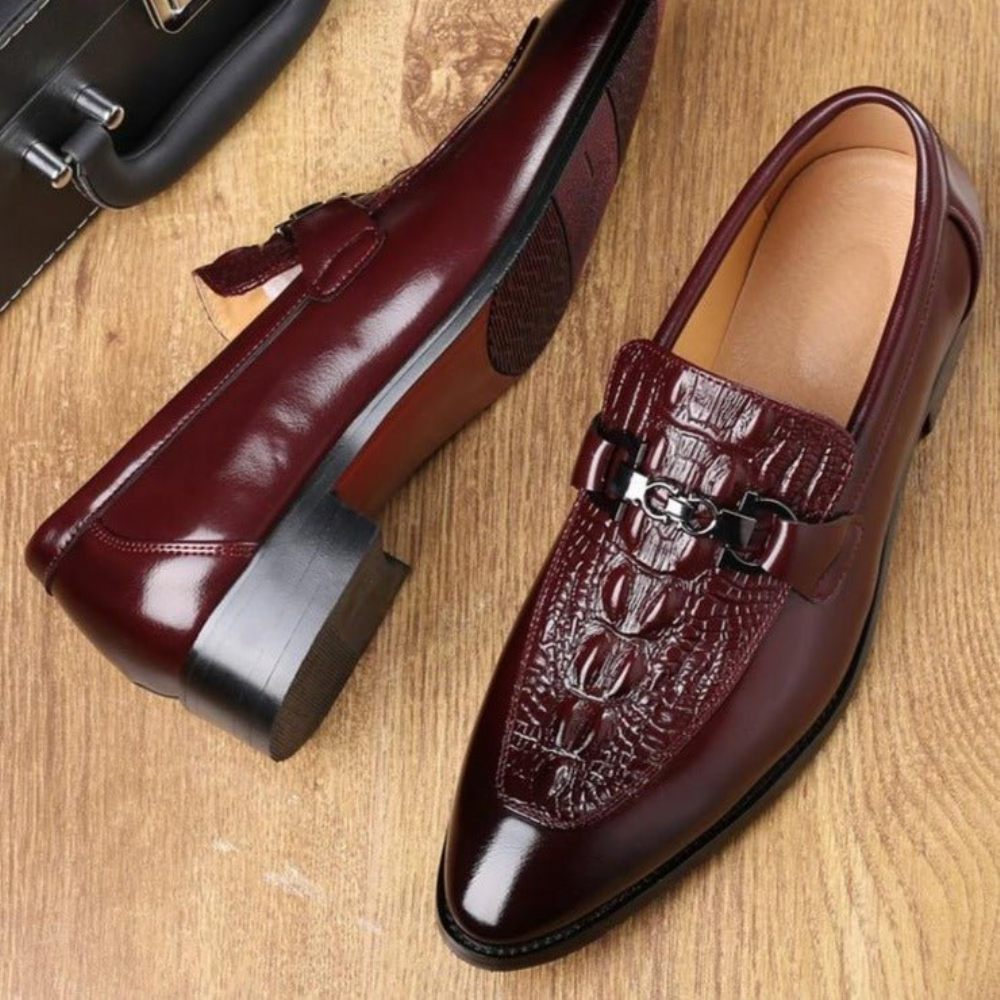 Mocassins Pour Hommes - Rouge