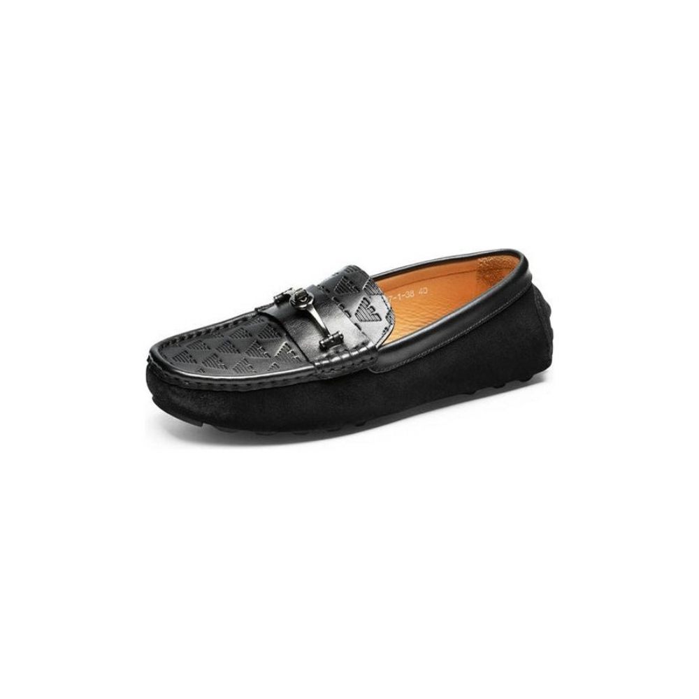 Mocassins Pour Hommes Banquet À Enfiler Cuir Rome Luxe