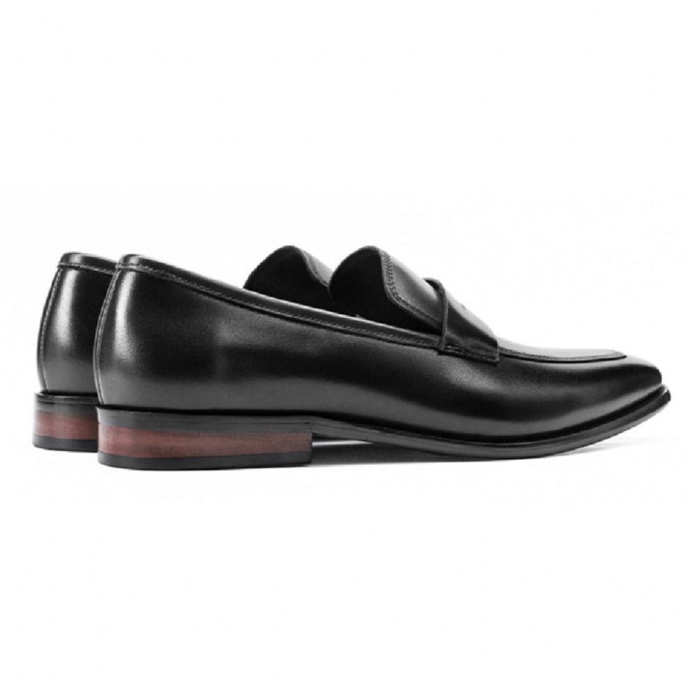 Mocassins Pour Hommes Chaussures Richelieu Exotiques À Bout Pointu - Noir