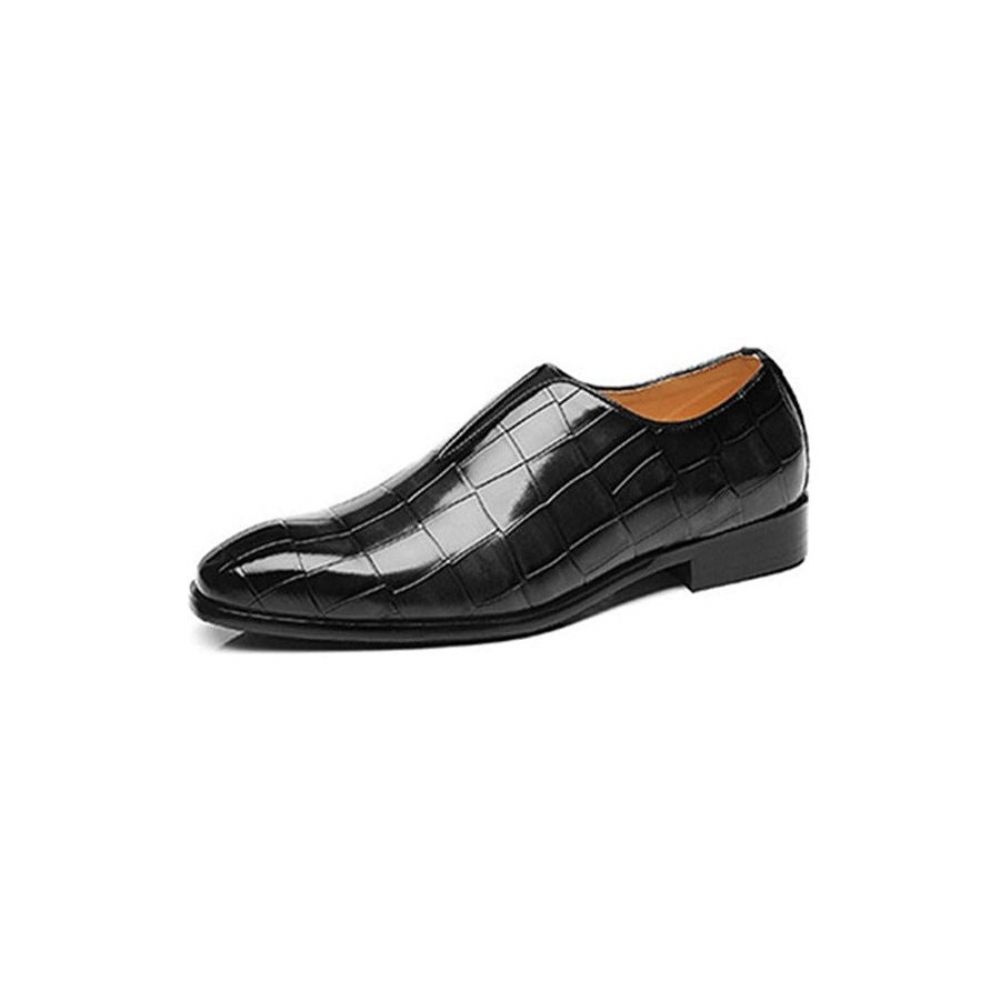 Mocassins Pour Hommes Chaussures Richelieu Exotiques À Bout Pointu