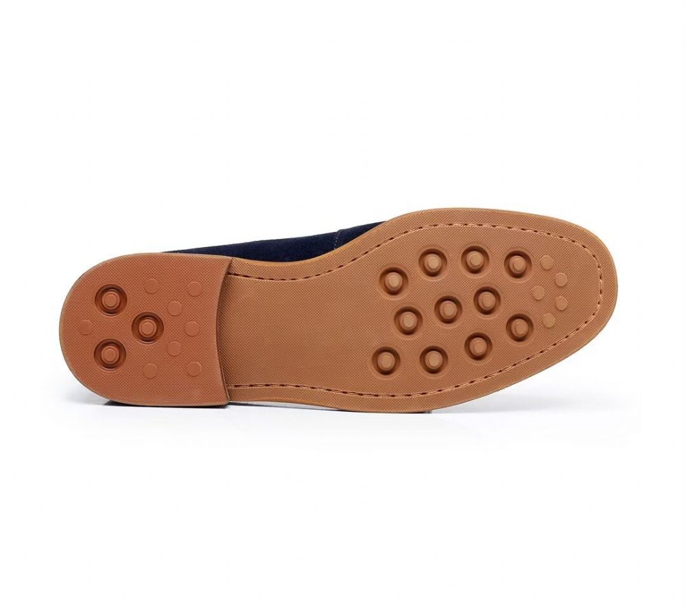 Mocassins Pour Hommes Classiques Cuir - Bleu