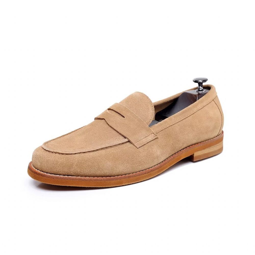 Mocassins Pour Hommes Classiques Cuir - Bleu