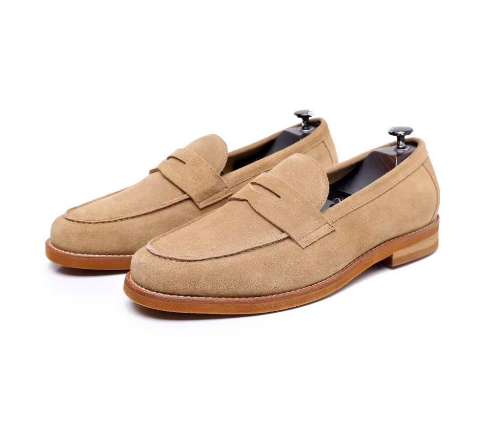 Mocassins Pour Hommes Classiques Cuir - Bleu