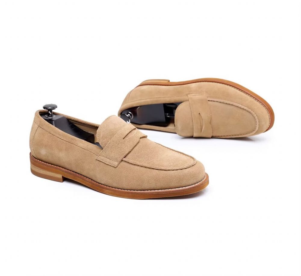 Mocassins Pour Hommes Classiques Cuir - Bleu