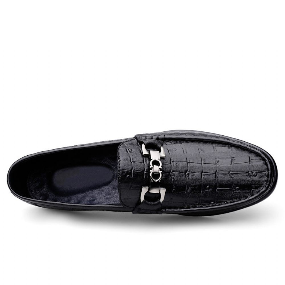 Mocassins Pour Hommes Conduite À Enfiler Modish Croctex - Noir