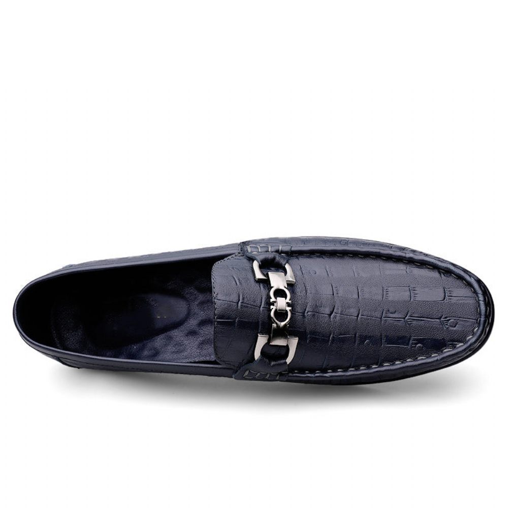 Mocassins Pour Hommes Conduite À Enfiler Modish Croctex - Bleu