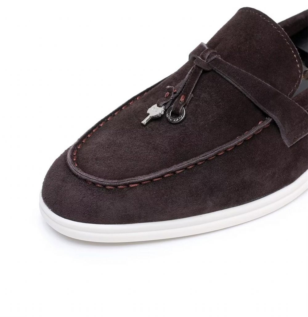 Mocassins Pour Hommes Cuir - Café