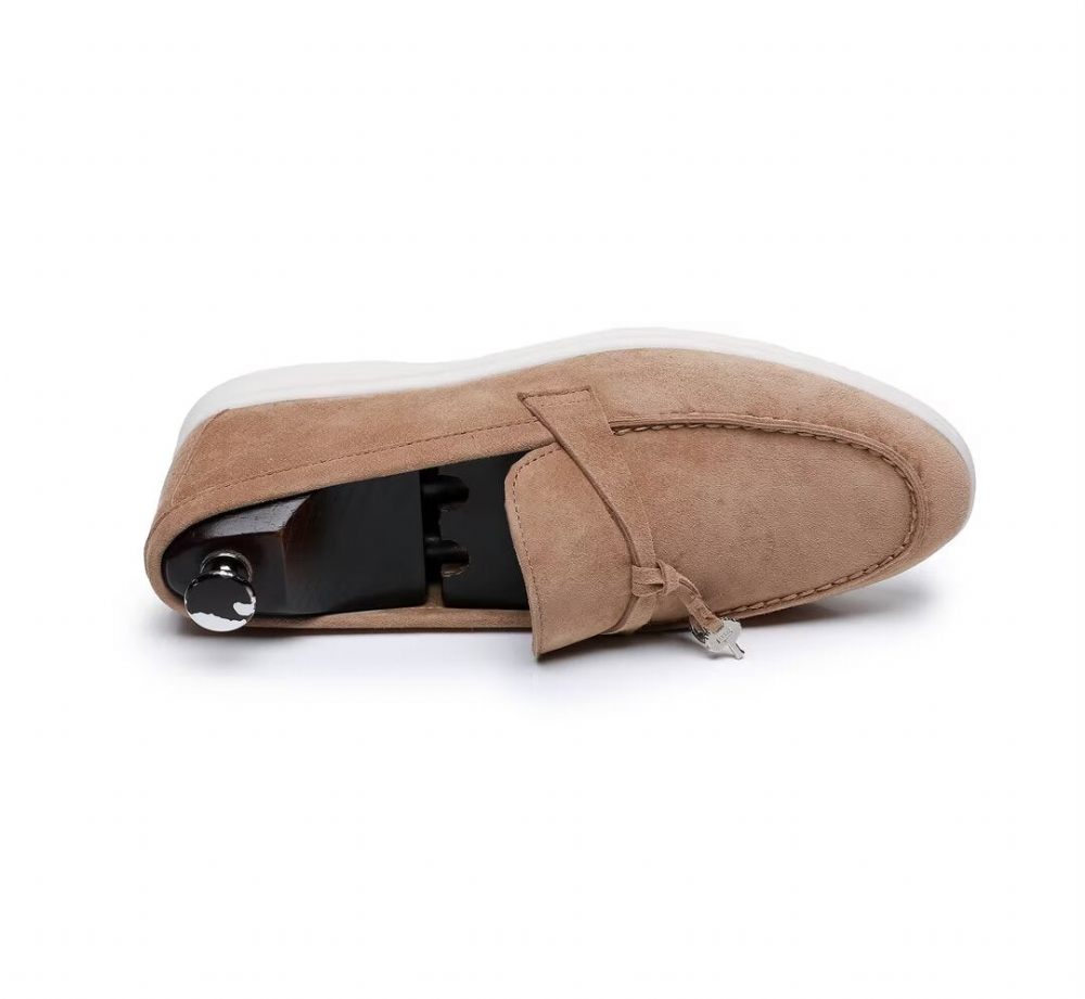 Mocassins Pour Hommes Cuir - Café