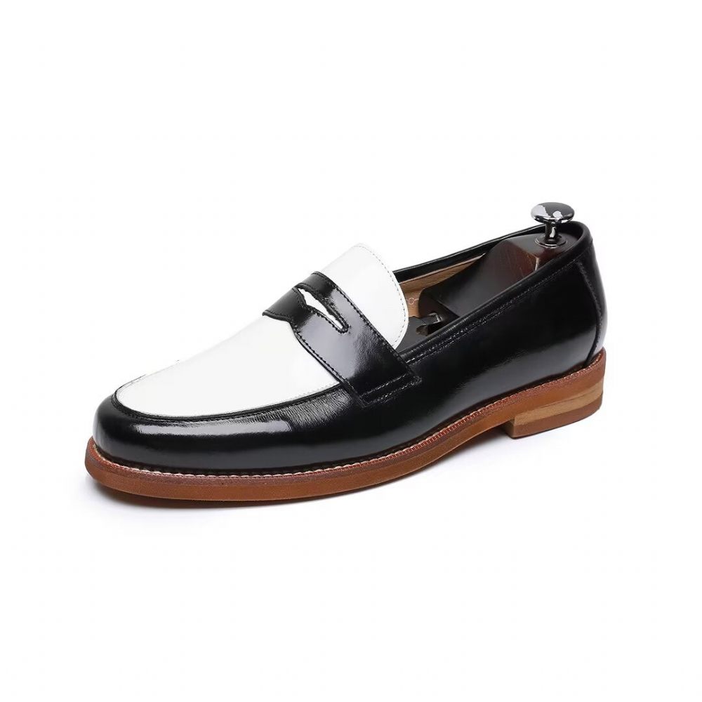 Mocassins Pour Hommes Cuir - Noir