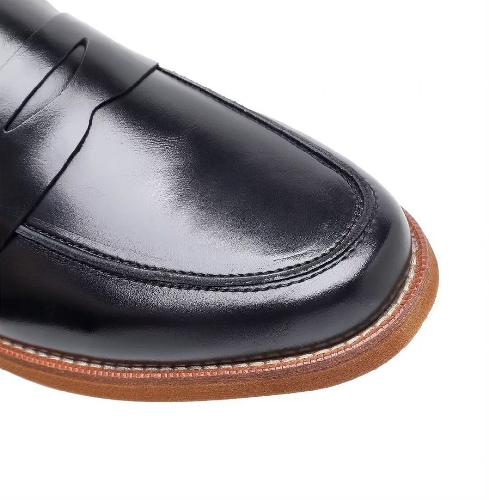 Mocassins Pour Hommes Cuir - Noir