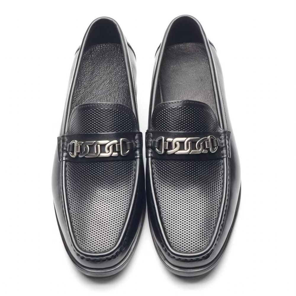 Mocassins Pour Hommes Cuir Décontractés Sophistiqués - Noir