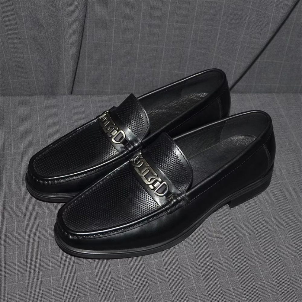 Mocassins Pour Hommes Cuir Décontractés Sophistiqués - Noir