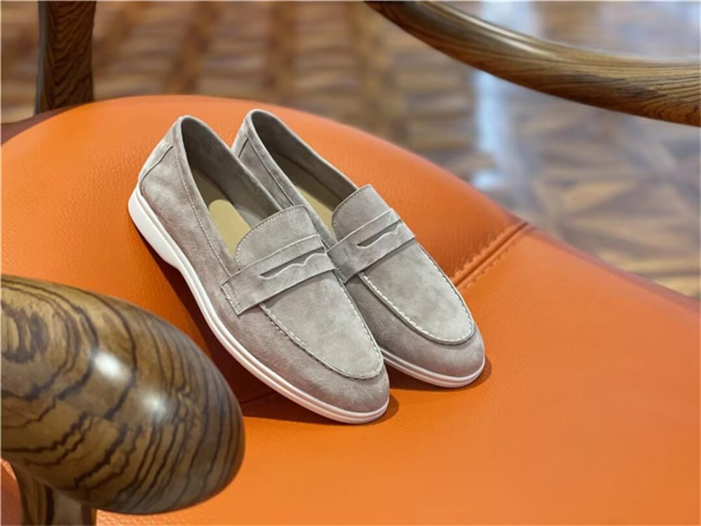 Mocassins Pour Hommes Cuir Première Qualité - Café