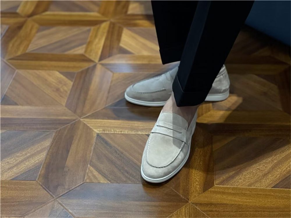 Mocassins Pour Hommes Cuir Première Qualité - Café