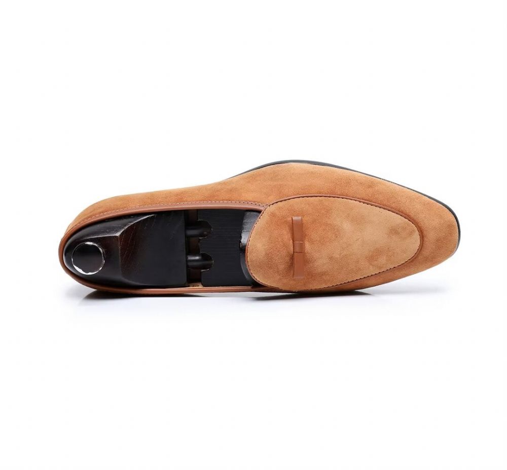 Mocassins Pour Hommes Cuir Vache - Camel