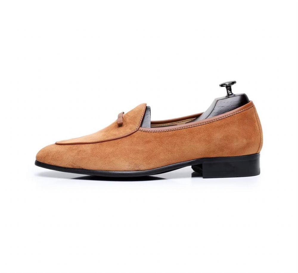 Mocassins Pour Hommes Cuir Vache - Camel