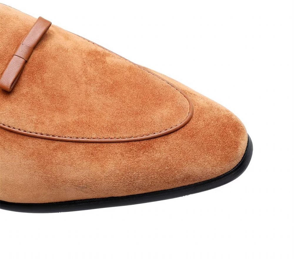 Mocassins Pour Hommes Cuir Vache - Camel