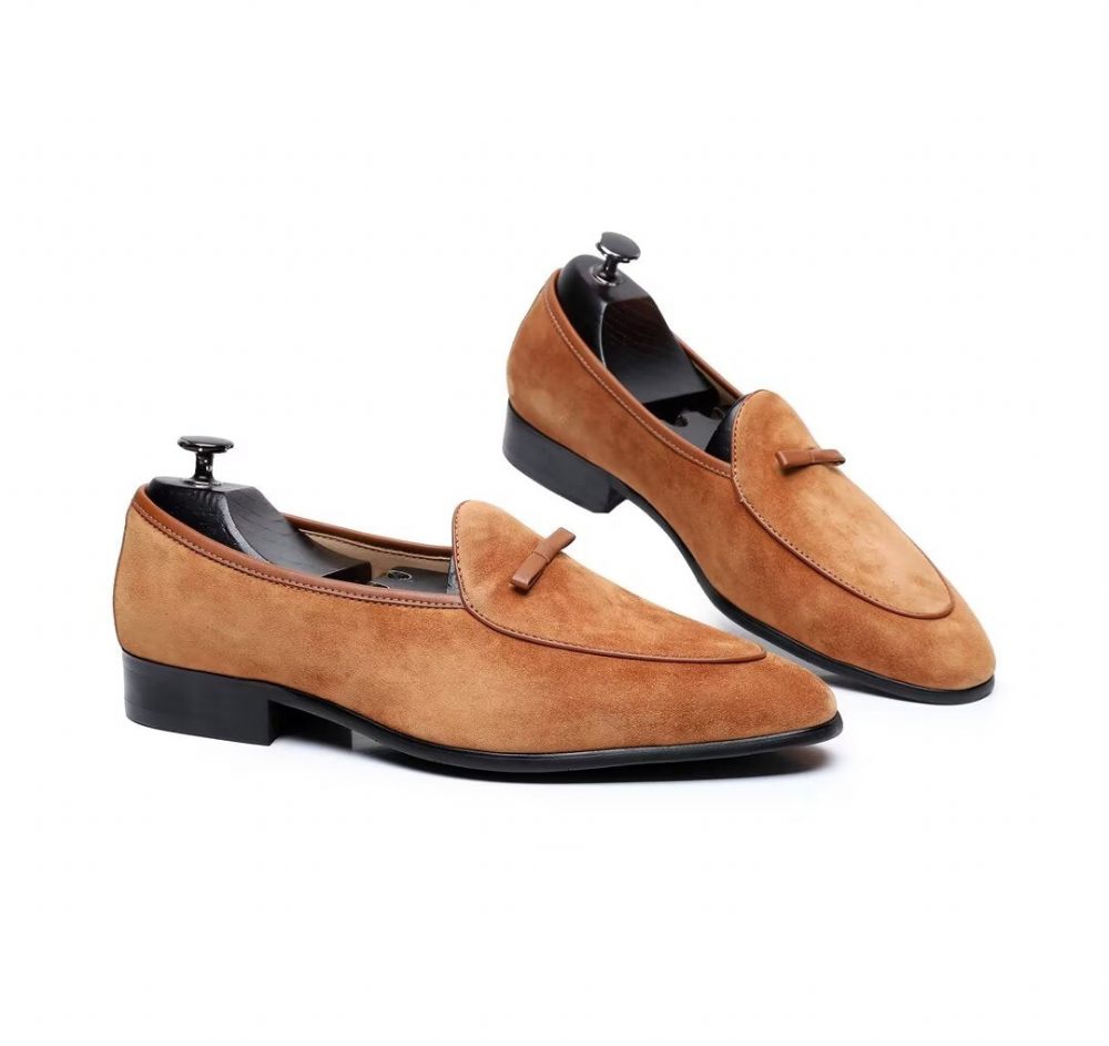 Mocassins Pour Hommes Cuir Vache - Camel