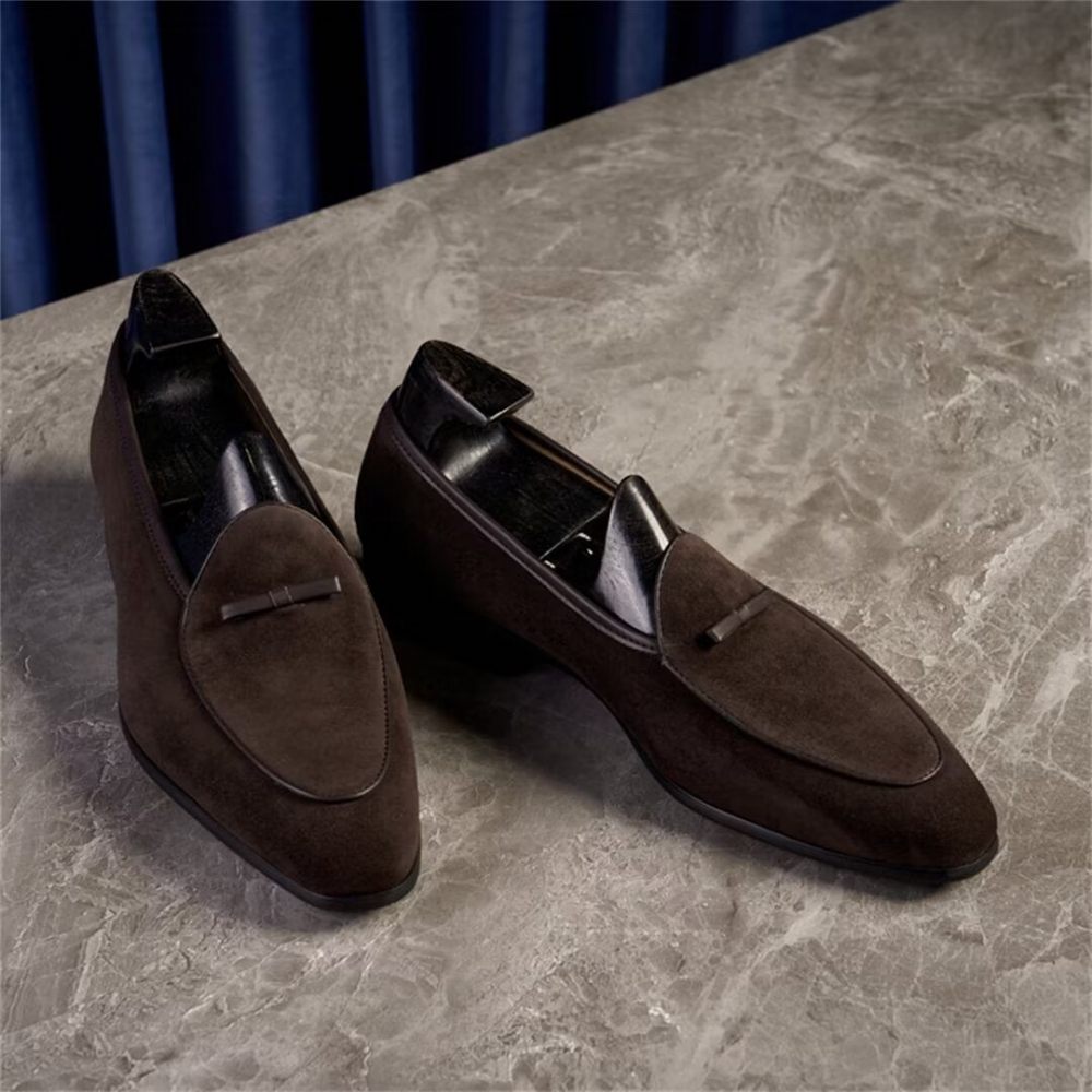 Mocassins Pour Hommes Cuir Vache - Camel