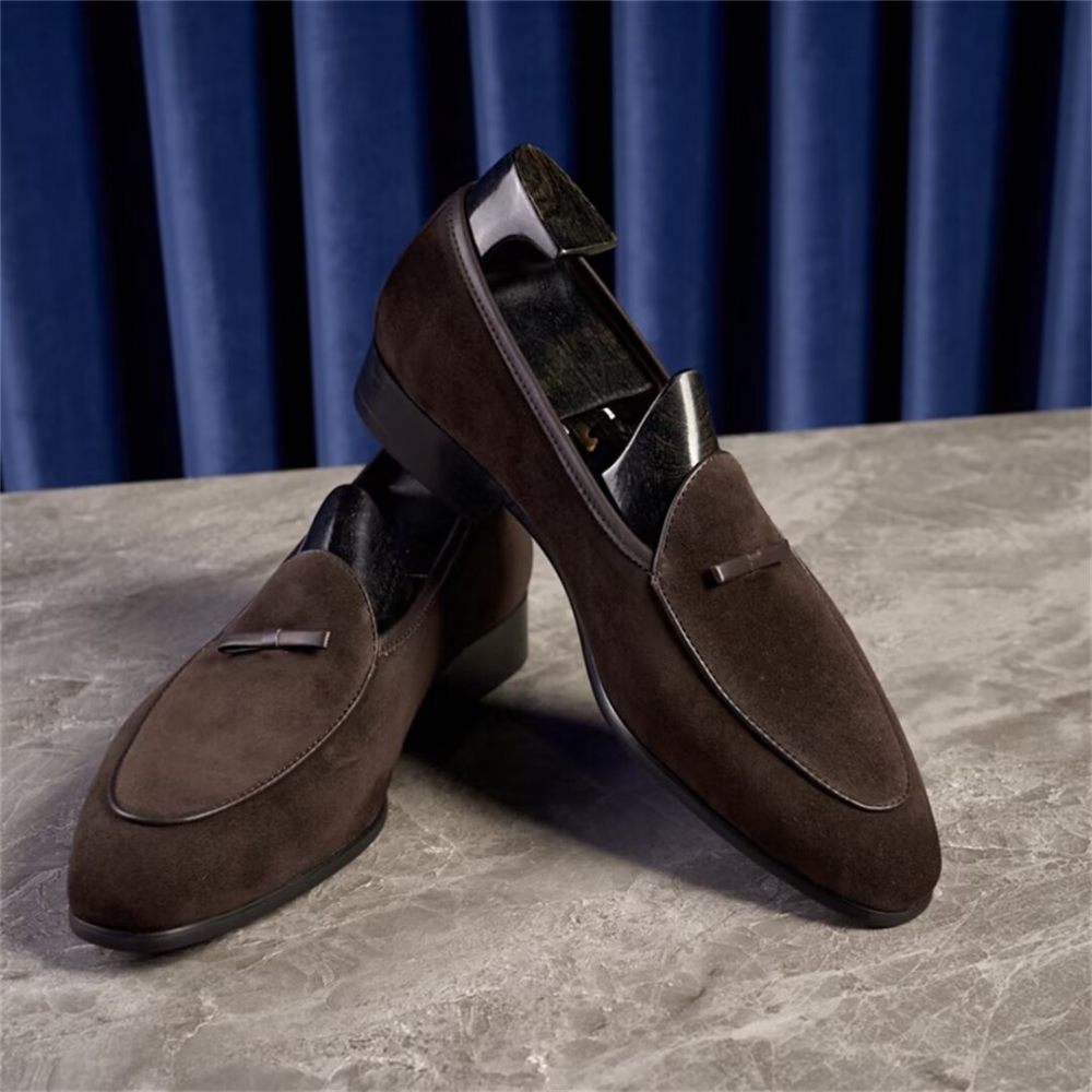 Mocassins Pour Hommes Cuir Vache - Camel