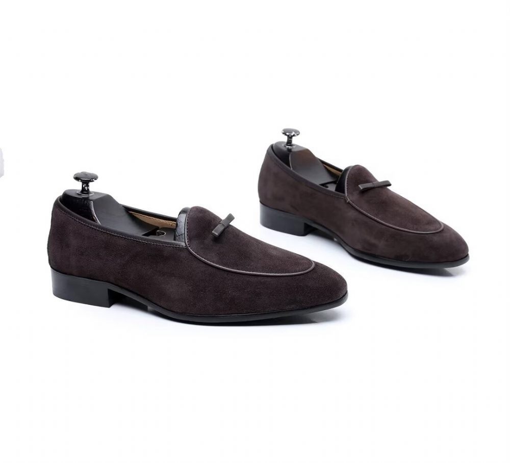 Mocassins Pour Hommes Cuir Vache - Camel