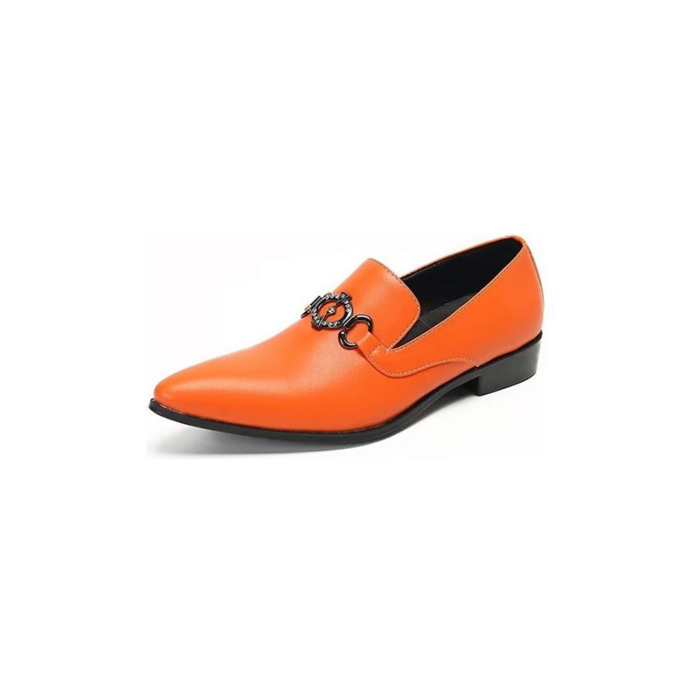 Mocassins Pour Hommes Élégants À Enfiler Audacieux - Orange